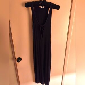Joah Brown Black Maxi Dress